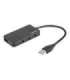 Natec 4 Port Hub With USB 3.0 Moth NHU-1342 Black 0.15 m