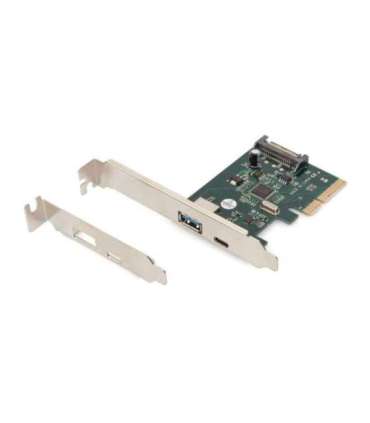 Digitus PCIe card, USB-C 3.1 Gen 2, 10Gpbs, USB-A 3.1 DS-30225