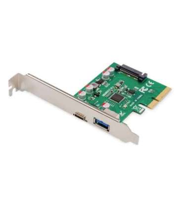 Digitus PCIe card, USB-C 3.1 Gen 2, 10Gpbs, USB-A 3.1 DS-30225