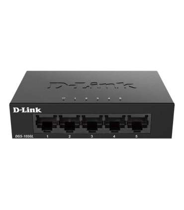D-Link Ethernet Switch DGS-105GL/E Unmanaged Desktop Gigabit Ethernet (copper) ports quantity 5 60 month(s)