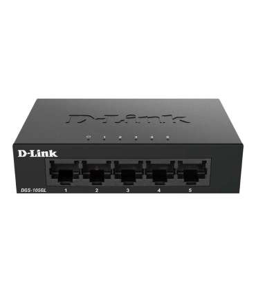D-Link Ethernet Switch DGS-105GL/E Unmanaged Desktop Gigabit Ethernet (copper) ports quantity 5 60 month(s)