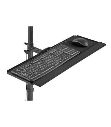 Digitus Mobile workstation with individual height adjustment DA-90374 Monitor Mount, PC Holder 17-32 " Black