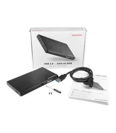 AXAGON A compact aluminum USB 3.2 Gen 1 - SATA 6G external box designed for 2.5" SSD/HDD EE25-XA6
