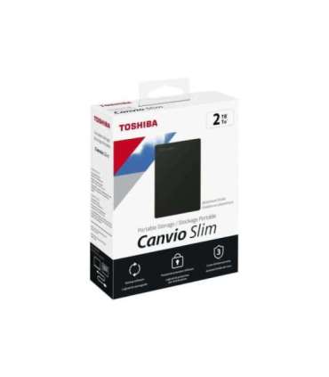 Canvio Slim HDTD320EK3EA 2000 GB 2.5 " USB 3.2 Gen1 Black