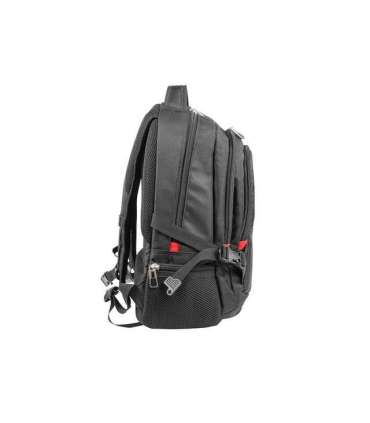 Natec NTO-1703 Laptop Backpack Merino Backpack Black 15.6 " Shoulder strap