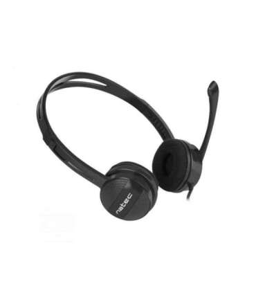 Natec Headset Canary Go Wired On-Ear Microphone Noise canceling Black