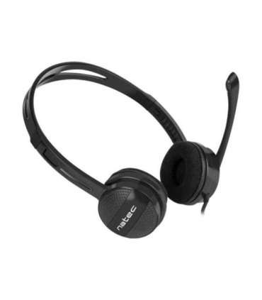 Natec Headset Canary Go Wired On-Ear Microphone Noise canceling Black