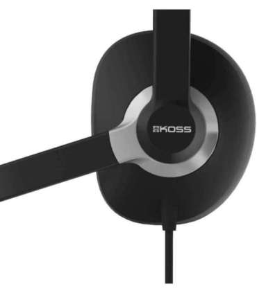 Koss USB Communication Headsets CS300 Wired On-Ear Microphone Noise canceling Black