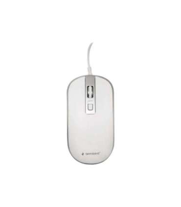 Gembird Optical USB mouse MUS-4B-06-WS Optical mouse White/Silver