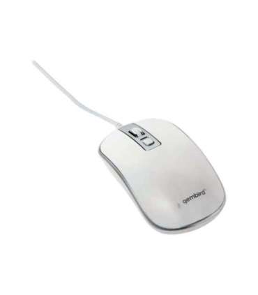 Gembird Optical USB mouse MUS-4B-06-WS Optical mouse White/Silver