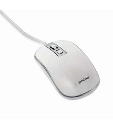 Gembird Optical USB mouse MUS-4B-06-WS Optical mouse White/Silver
