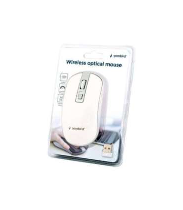 Gembird Wireless Optical mouse MUSW-4B-05 Optical mouse USB White