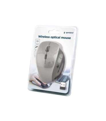 Gembird Wireless Optical mouse MUSW-6B-02-BG Optical mouse USB Black-Spacegrey