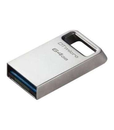 Kingston USB 3.2 Flash Drive DataTraveler micro 64 GB USB 3.2 Silver