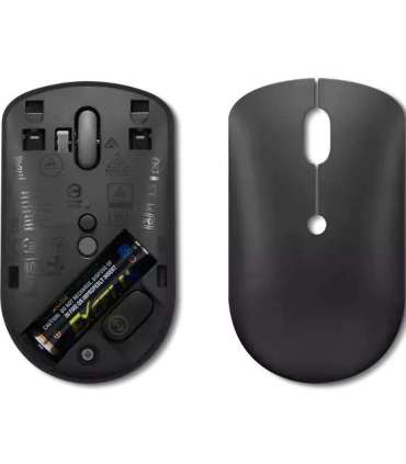 Lenovo Wireless Compact Mouse 400 Red optical sensor Wireless 2.4G Wireless via USB-C receiver Black 1