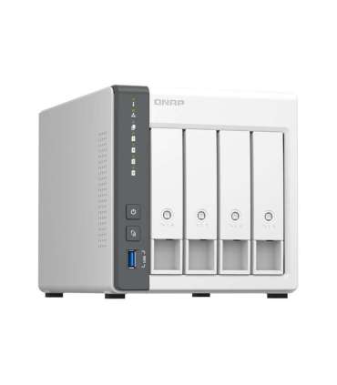 QNAP 4 Bay ARM TS-433-4G Cortex-A55 ARM 4-core Processor frequency 2.0 GHz 4 GB On board (non-expandable)