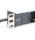 Aluminum outlet strip with 8 safety outlets DN-95401 Sockets quantity 8