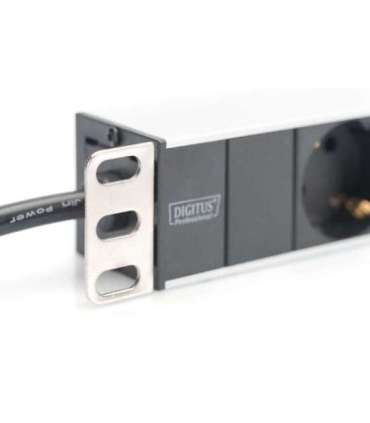 Aluminum outlet strip with 8 safety outlets DN-95401 Sockets quantity 8