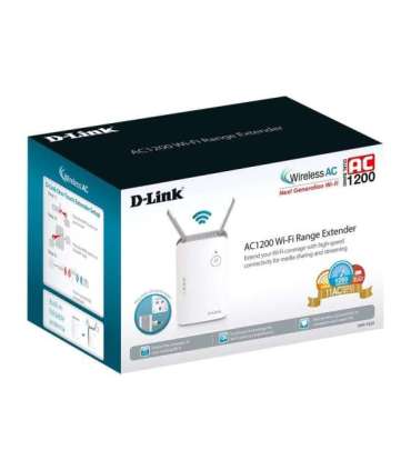 D-Link AC1300 Wi-Fi Range Extender DAP-1620 802.11ac Mesh Support No 400+867 Mbit/s 10/100/1000 Mbit/s |