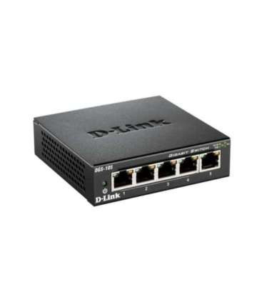 D-Link Ethernet Switch DGS-105/E Unmanaged Desktop Gigabit Ethernet (copper) ports quantity 5 60 month(s)