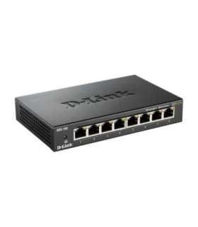 D-Link Switch DGS-108/E Unmanaged Desktop Gigabit Ethernet (copper) ports quantity 8 60 month(s)