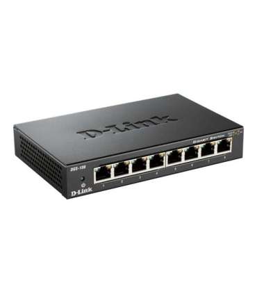D-Link Switch DGS-108/E Unmanaged Desktop Gigabit Ethernet (copper) ports quantity 8 60 month(s)