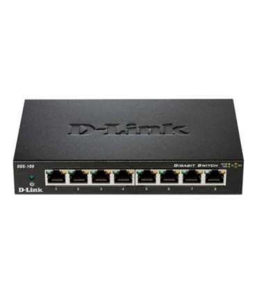 D-Link Switch DGS-108/E Unmanaged Desktop Gigabit Ethernet (copper) ports quantity 8 60 month(s)