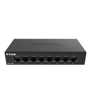 D-Link Switch DGS-108GL/E Unmanaged Desktop Gigabit Ethernet (copper) ports quantity 8 60 month(s)