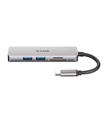 D-Link 5-in-1 USB-C™ Hub with HDMI and SD/microSD Card Reader DUB-M530 USB Type-C