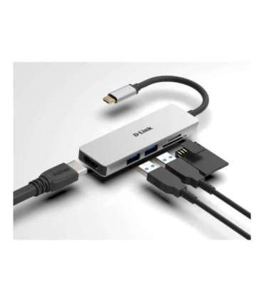 D-Link 5-in-1 USB-C™ Hub with HDMI and SD/microSD Card Reader DUB-M530 USB Type-C
