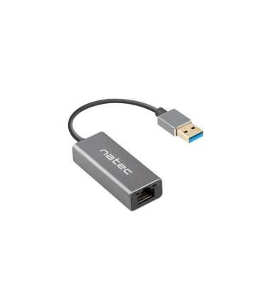 Natec Ethernet Adapter, Cricket USB 3.0, USB 3.0 to RJ45, Black Natec Ethernet Adapter Network Card NNC-1924