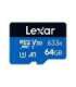 Lexar 64GB High-Performance 633x microSDHC UHS-I, up to 100MB/s read 20MB/s write Lexar Memory card |