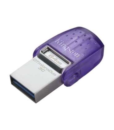 Kingston DataTraveler DT Micro Duo 3C 64 GB USB Type-C and Type-A Purple