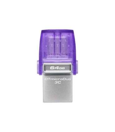 Kingston DataTraveler DT Micro Duo 3C 64 GB USB Type-C and Type-A Purple