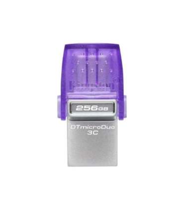 Kingston DataTraveler DT Micro Duo 3C 256 GB USB Type-C and Type-A Purple