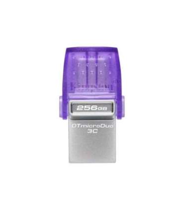 Kingston DataTraveler DT Micro Duo 3C 256 GB USB Type-C and Type-A Purple
