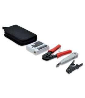 Digitus Network Tool Set, LAN Tester, Crimping Tool, Cut and Stripping Tool, Punch Down Tool Tool kit