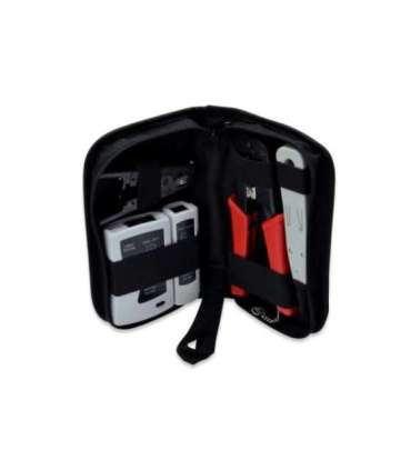 Digitus Network Tool Set, LAN Tester, Crimping Tool, Cut and Stripping Tool, Punch Down Tool Tool kit