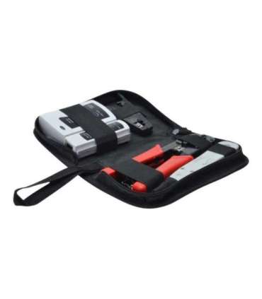 Digitus Network Tool Set, LAN Tester, Crimping Tool, Cut and Stripping Tool, Punch Down Tool Tool kit