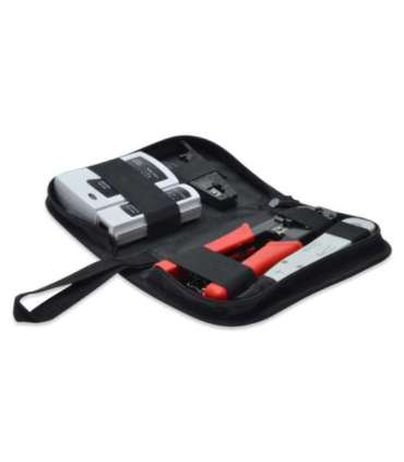 Digitus Network Tool Set, LAN Tester, Crimping Tool, Cut and Stripping Tool, Punch Down Tool Tool kit