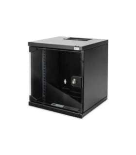 Digitus Wall Mounting Cabinet DN-10-06U-B Black IP protection class: IP20 Front door: Glass door, single