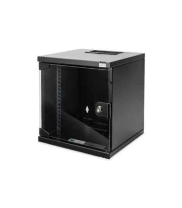 Digitus Wall Mounting Cabinet DN-10-06U-B Black IP protection class: IP20 Front door: Glass door, single