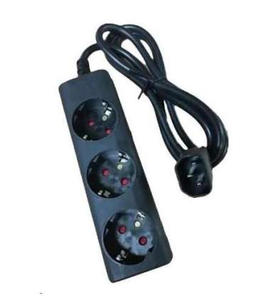 Eaton Output cable IEC-Schuko 10A C14 - 3x Schuko-Box 1010081 Sockets quantity 3