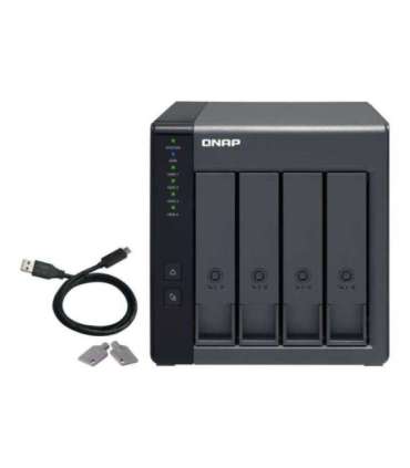 QNAP 4-Bay TR-004 Up to 4 HDD/SSD Hot-Swap Micro processor with hardware RAID