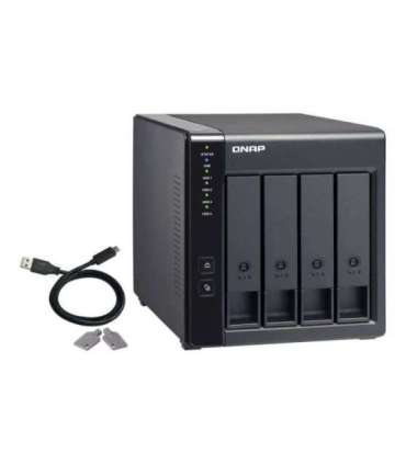 QNAP 4-Bay TR-004 Up to 4 HDD/SSD Hot-Swap Micro processor with hardware RAID