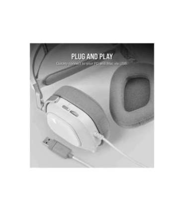 Corsair RGB USB Gaming Headset HS80 Wired Over-Ear