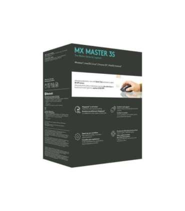 Logitech MX MASTER 3S Wireless Mouse, Graphite Logitech