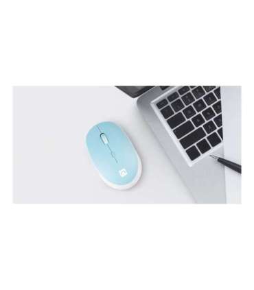 Natec Mouse Harrier 2 Wireless Bluetooth White/Blue