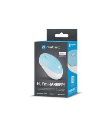 Natec Mouse Harrier 2 Wireless Bluetooth White/Blue