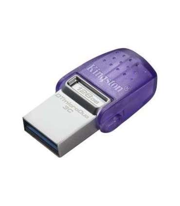 Kingston DataTraveler DT Micro Duo 3C 128 GB USB Type-C and Type-A Purple